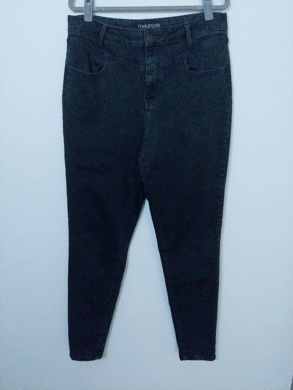 Maurices Black Super High-Rise Skinny Jeans